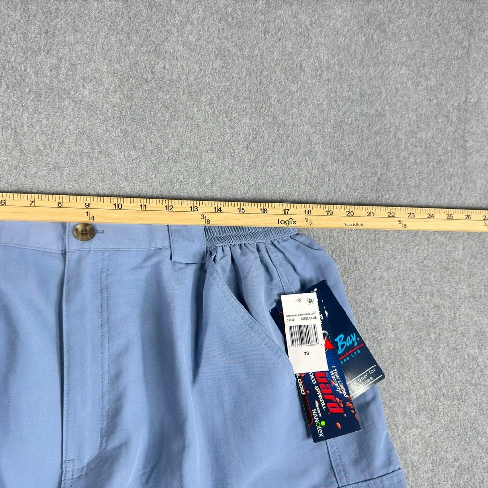 NEW Bimini Bay Boca Grande ll Shorts Men's 38 Steel Blue BloodGuard™ Nylon